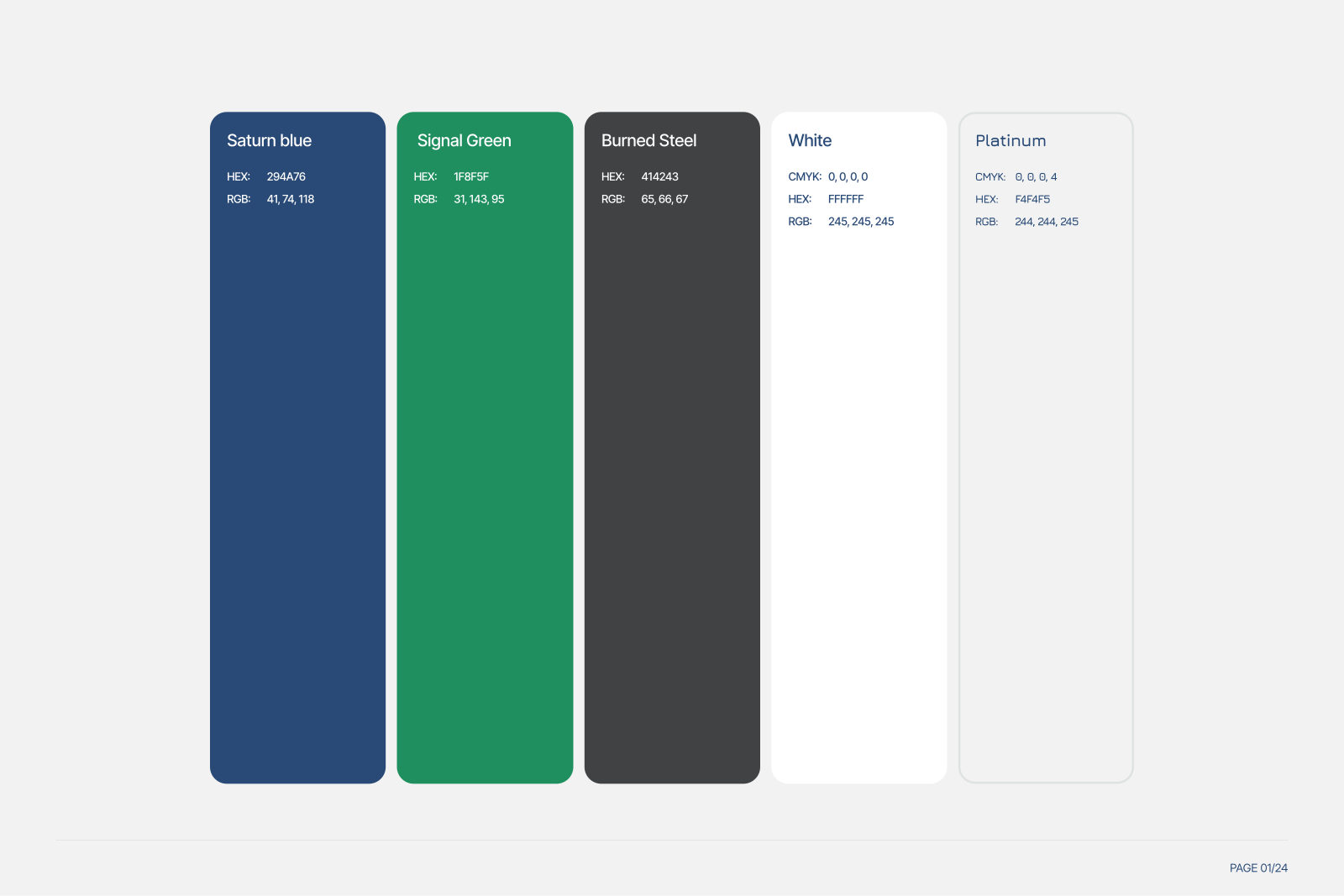 Saturn Terminal colour palette