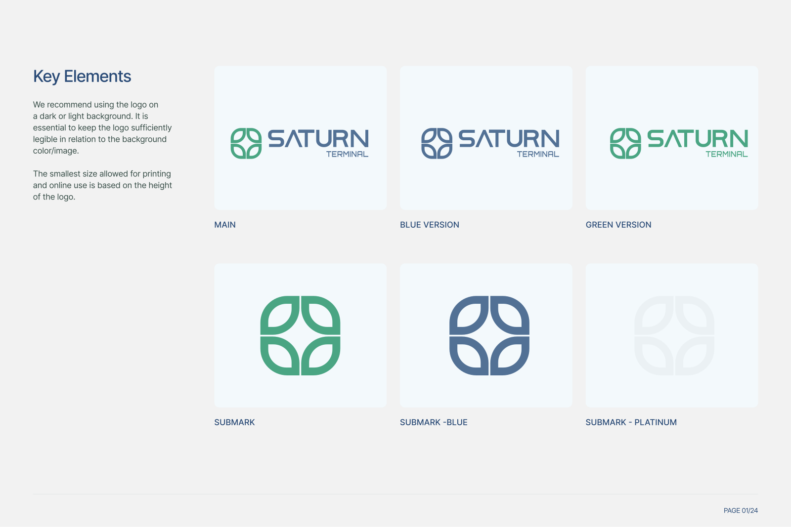 Saturn Terminal key brand elements